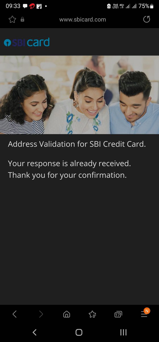 As you can see i already submitted the KYC and yet my card got blocked and now i cant use it. This is pathetic service by sbi. My adhar card has accurate/no confusion address details. Fix it. <a href="/SBICard_Connect/">SBI Card</a>
<a href="/TheOfficialSBI/">State Bank of India</a>