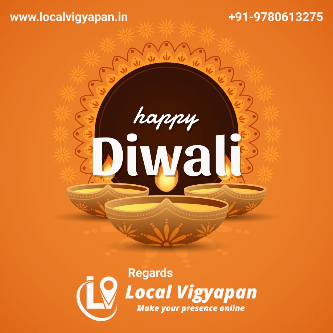 Local_Vigyapan's tweet photo. We wish this #Diwali brings you lot of #Joy, #Health, #Wealth to You and Your Family. Enjoy the #Festival of #Lights. https://t.co/4o7OW6N9Ud