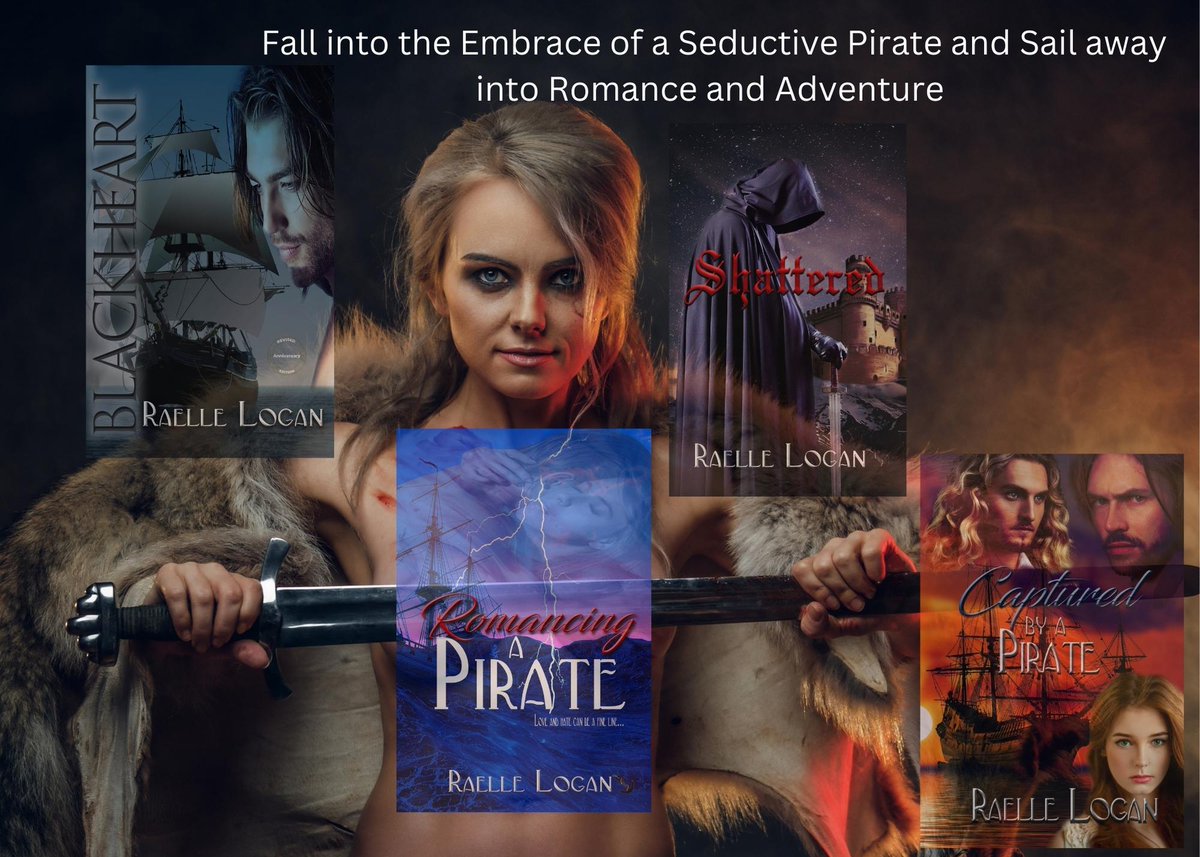 Fall in love with a seductive rogue pirate and sail away into a world of adventure, intrigue, captivating sword fights, sizzling romance, rapturous lust and tantalizing mystery! #book #books #romance #amwriting #BookRecommendations #HistoricalFiction amazon.com/author/raellel…