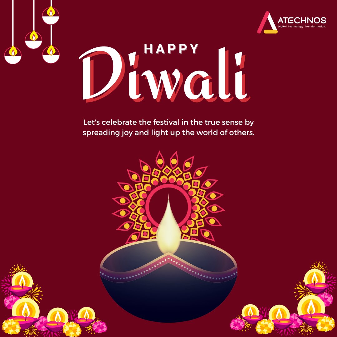 May the warmth of lights fill your home with positive #energy and your heart with eternal #peace and #happiness, and satisfaction.

ATechnos group wishes you and your loved ones a #happy and #prosperous Diwali.

#HappyDiwali #FestivalOfLights #Diwal2022 #ATechnos