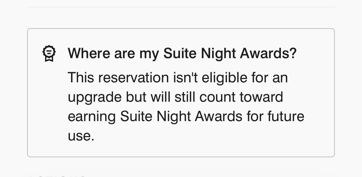 tbirdjeff's tweet photo. @MarriottBonvoy What is the point of benefits that are nearly impossible to redeem? Under Starwood this wasn’t a thing. I can’t remember the last time I didn’t see this warning on one of my reservations.
#Bonvoy #Ambassador #SNA #pointsguy https://t.co/JiNJLsGUza