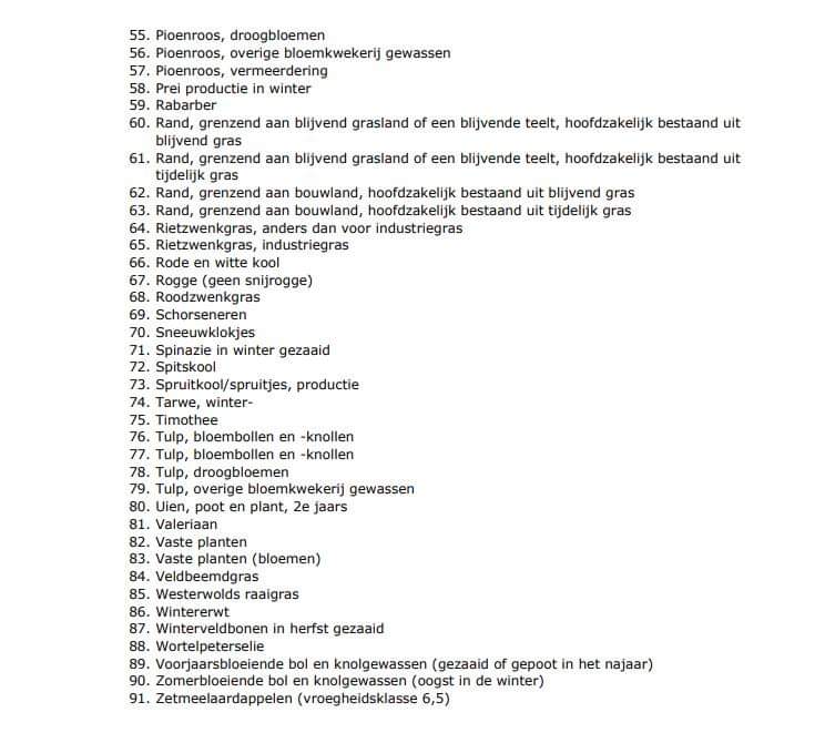 Dutch_Patriot_'s tweet image. De boeren mogen dit jaar nog alle groente telen die ze gewent zijn, vanaf 1 Oktober 2023 mag bijna niets meer worden geteeld,  
Lijst van groente en bloemen die NIET meer mag worden geteeld vanaf Oktober 2023: