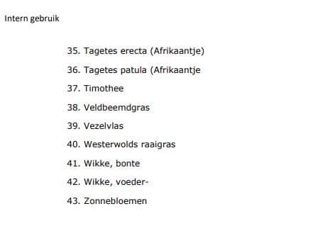 Dutch_Patriot_'s tweet image. De boeren mogen dit jaar nog alle groente telen die ze gewent zijn, vanaf 1 Oktober 2023 mag bijna niets meer worden geteeld,  
Lijst van groente en bloemen die NIET meer mag worden geteeld vanaf Oktober 2023: