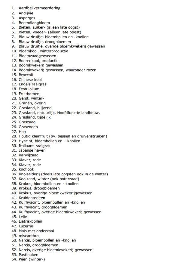 Dutch_Patriot_'s tweet image. De boeren mogen dit jaar nog alle groente telen die ze gewent zijn, vanaf 1 Oktober 2023 mag bijna niets meer worden geteeld,  
Lijst van groente en bloemen die NIET meer mag worden geteeld vanaf Oktober 2023: