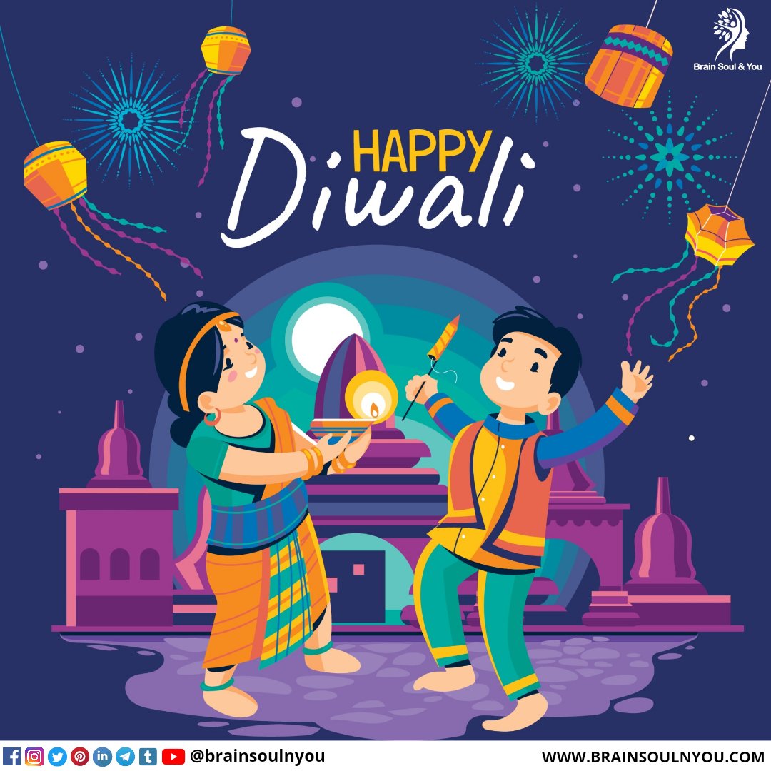 BrainSoulnYou's tweet photo. On this auspicious day of Diwali, let us celebrate the victory of good over evil and the triumph of light over darkness. Wishing you all a Very Happy Diwali! 🎁🎇🎆

#Diwali2022 #Diwali #HappyDiwali #happydiwali2022 #HappyDipawali https://t.co/oe4Ma5aQ5e