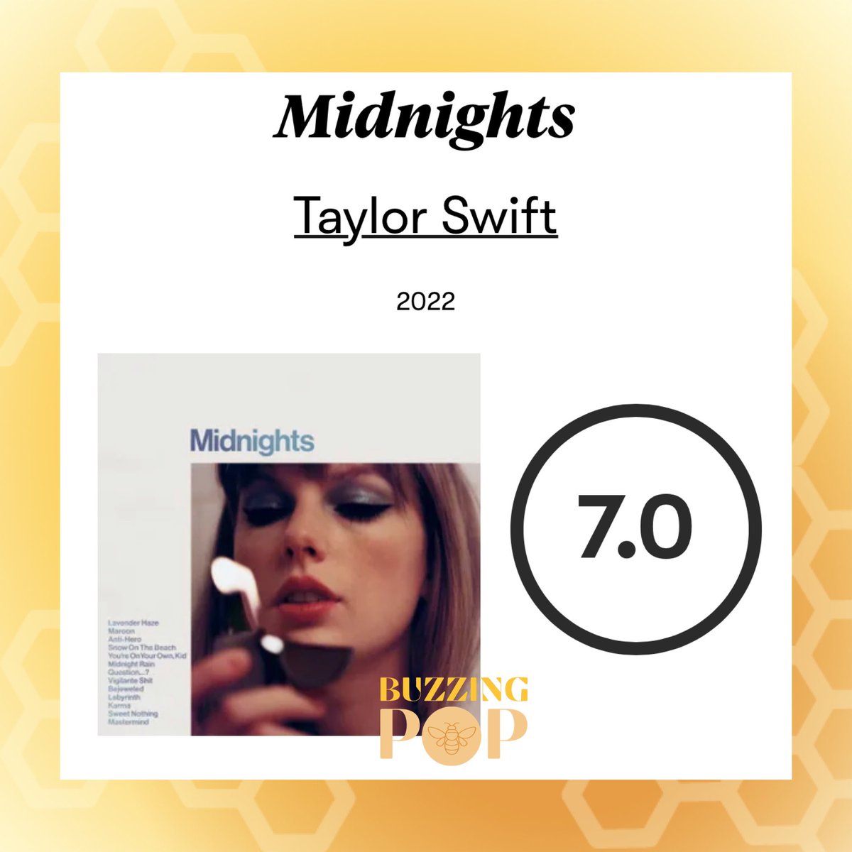 Pitchfork has given ‘Midnights’ by Taylor Swift a 7/10.