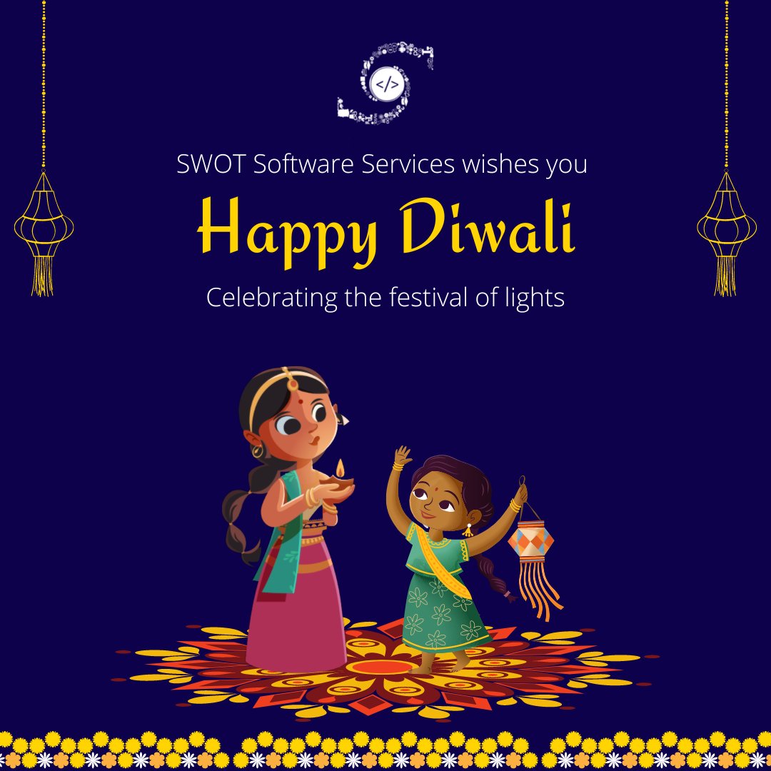 Swotsoftware's tweet photo. SWOT Software Services wishes everyone a Very Happy Diwali 😊🎆🎇

#happydiwali2022 #diwali #diwali2022 #happydiwali #softwaredevelopment #swotsoftware #softwaredevelopmentcompany https://t.co/yqqGb4gime