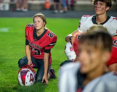 FOOTBALL
Season statistics for Pekin placekicker Mylee Hansen:
-- 51-for-55 on PAT's including 27 in a row.
-- All 4 misses were blocked. #pjspreps 

(Journal Star photo by Matt Dayhoff)