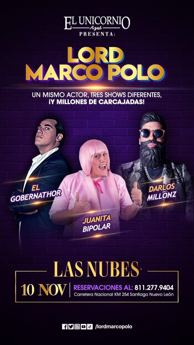 LordMarcoPolo's tweet photo. Nuevas ubicaciones, se nos acaba el tiempo de fechas en Mty del #ComedyBarsWeekend ⬇️⬇️⬇️ https://t.co/JHfkHH9onj