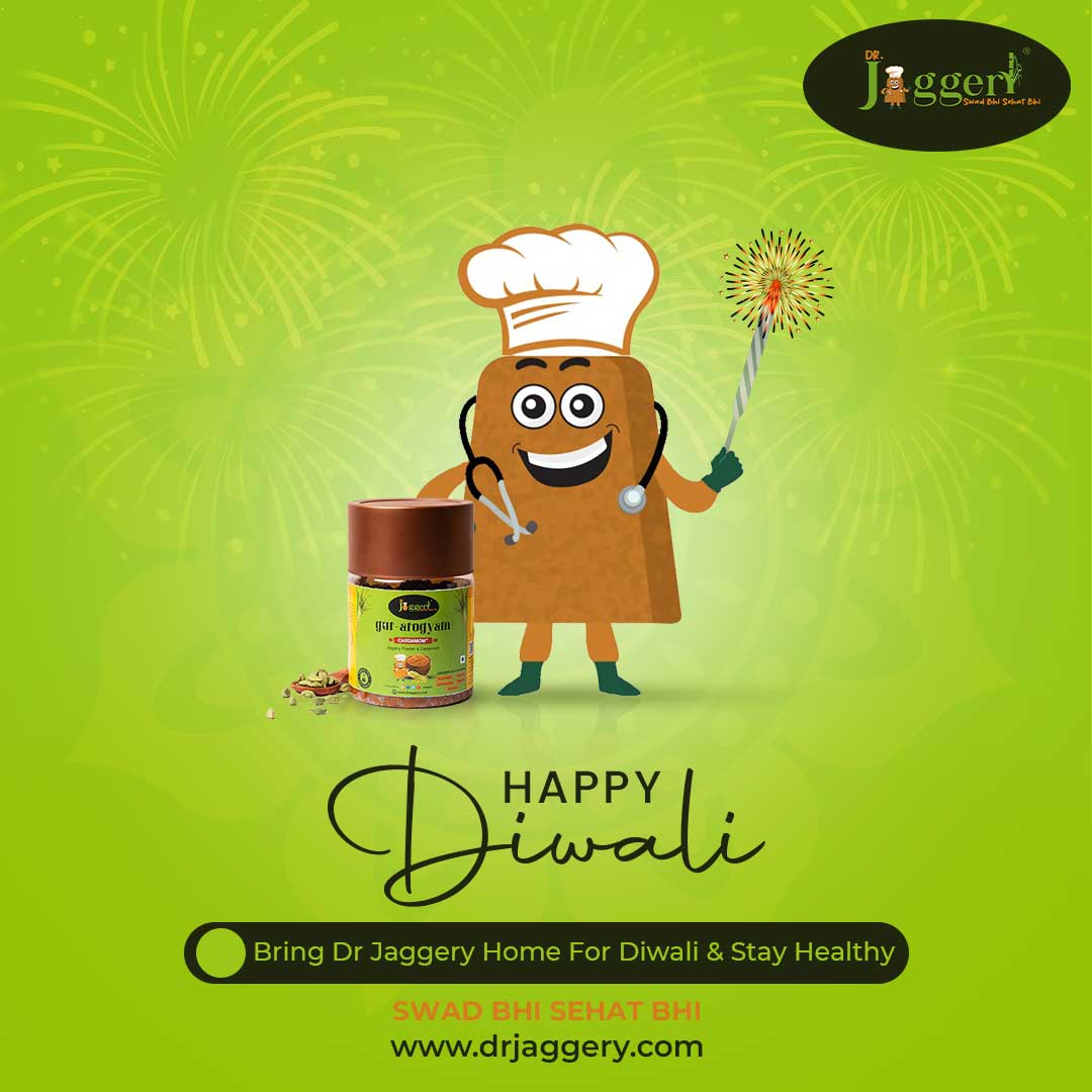Diwali is the time to enjoy delicious sweets and treats.
But it's also a time to be mindful of our health.
That's why we're happy to offer Dr. Jaggery, a healthier alternative to traditional sugar.

#HappyDiwali!🪔

drjaggery.com   
Swad Bhi Sehat Bhi  💪🏽 

#Diwali