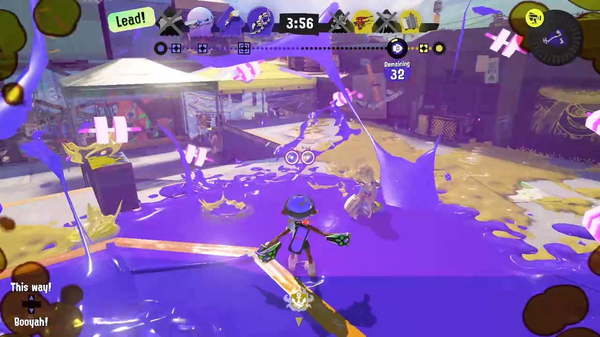 OttersGames's tweet photo. Outside Reefslider's splat radius, apparently #Splatoon3 #NintendoSwitch https://t.co/Da5lk0uUT3