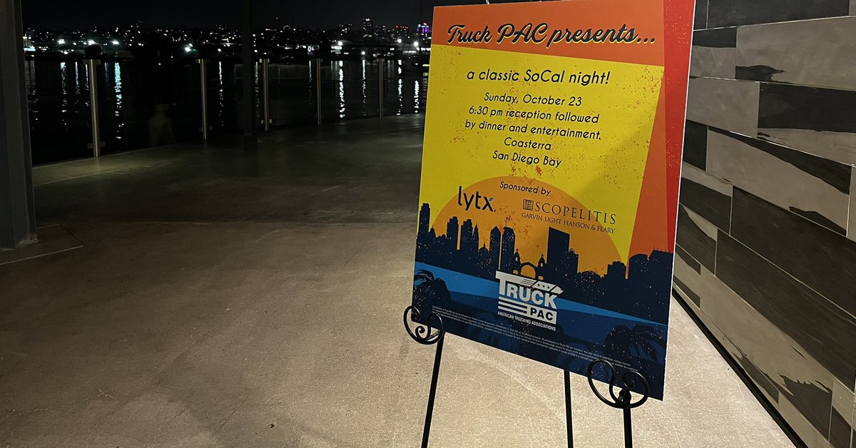 TRUCKINGdotORG's tweet photo. Thank you to the #trucking industry supporters that attended tonight’s #ATAmce22 Truck PAC event, sponsored by @lytx and @ScopelitisLaw! Learn more about Truck PAC here: https://t.co/2z9wlEjKa4 https://t.co/kXzkb1BS7i