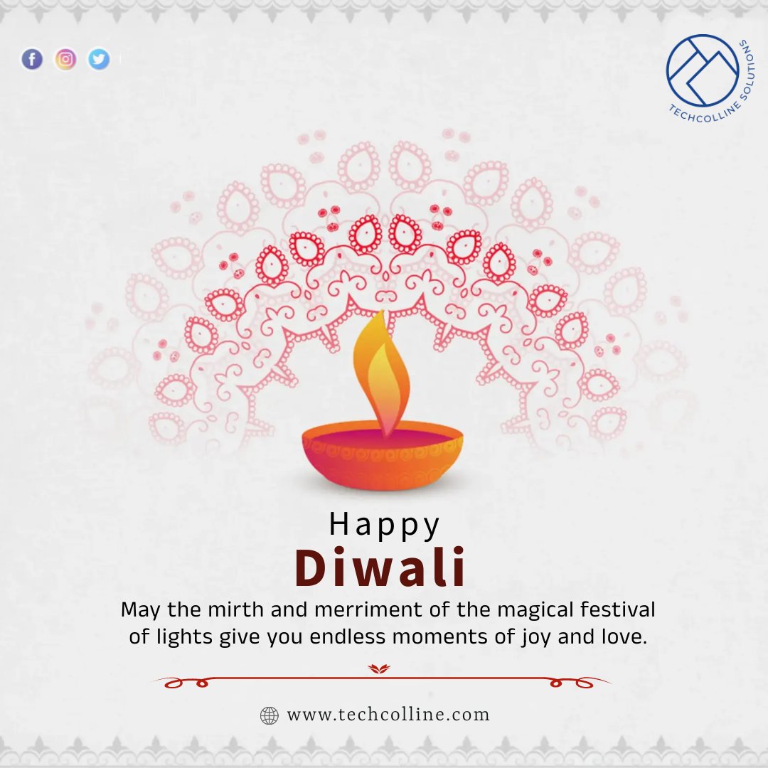 TechcollineS's tweet image. Shine like sparkles, glow like candles and burn all the negativity like crackles.

Wish you all a very lovely &amp;amp; cheerful Diwali!!

#HappyDiwali2022 #FestivalOfLights #Deepotsav #happiness #techcollinesolutions