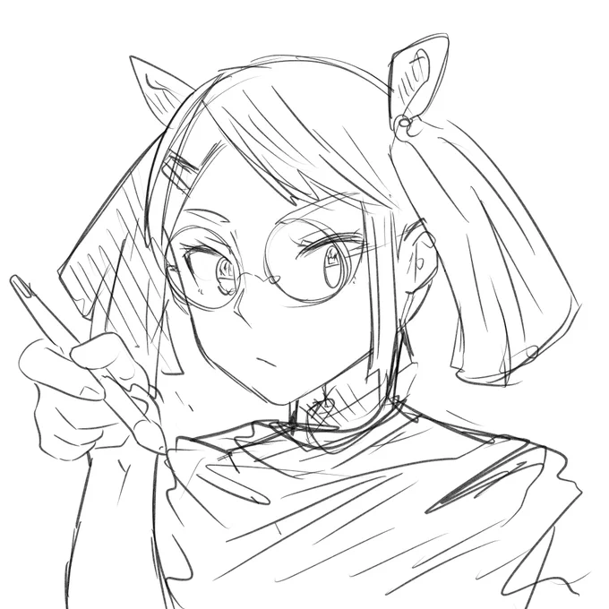 アイコン用に描いてる途中 