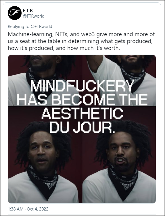 Fascinating!! When streetwear culture integrates new AI tech to assist designers.
'Deep Objects explores how a more controlled and proactive relationship between designers, A.I., and ‘consumers’ can lead to incredible design objects'  
highsnobiety.com/p/deep-objects…
#NFT #streetwear #AI
