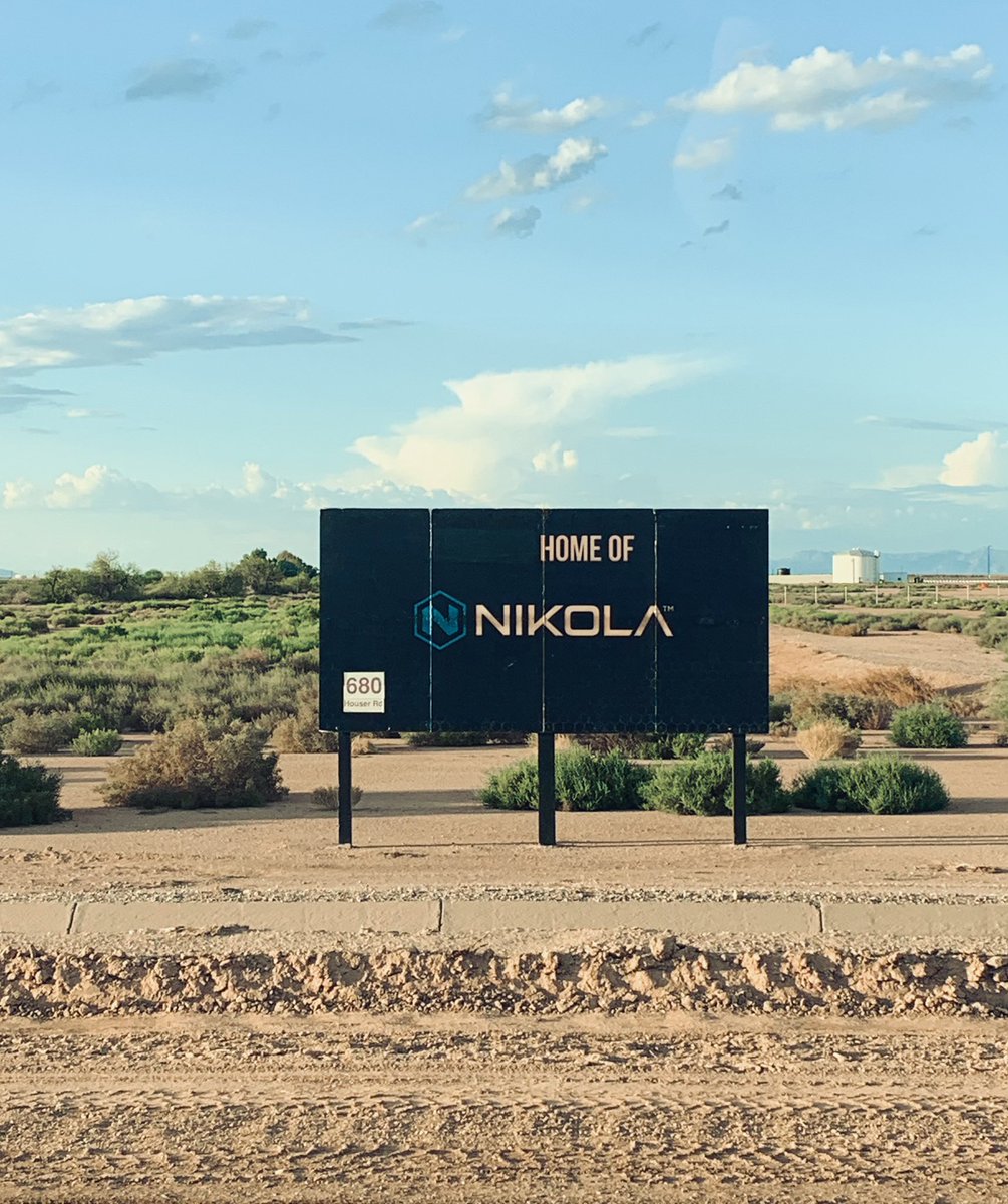 #Nikola’s manufacturing facility in Coolidge, AZ is one beautiful site!  I’m sure the Buckeye, AZ site will be just as amazing… all 920(+/-) acres of it.  A #ZeroEmissionsFuture is within arms reach.  Looking forward to seeing how things further progress!