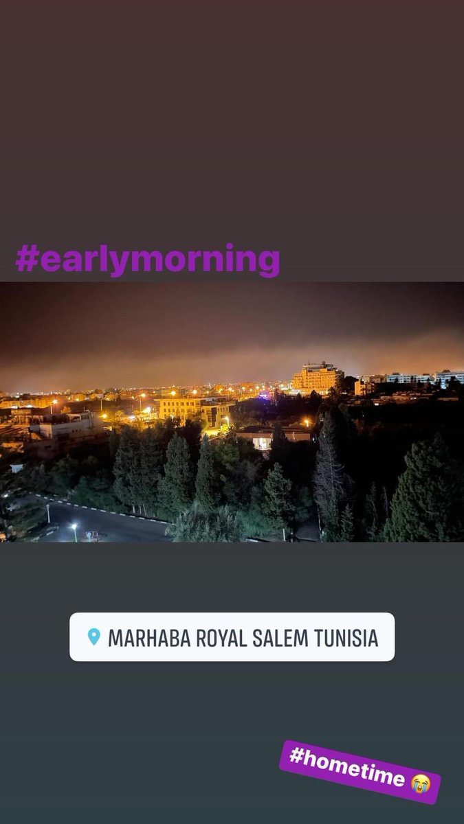 Taken 04:30am from balcony Marhaba Royal Salem #tunisia #sousse #homewardbound 😭 end of #holiday
