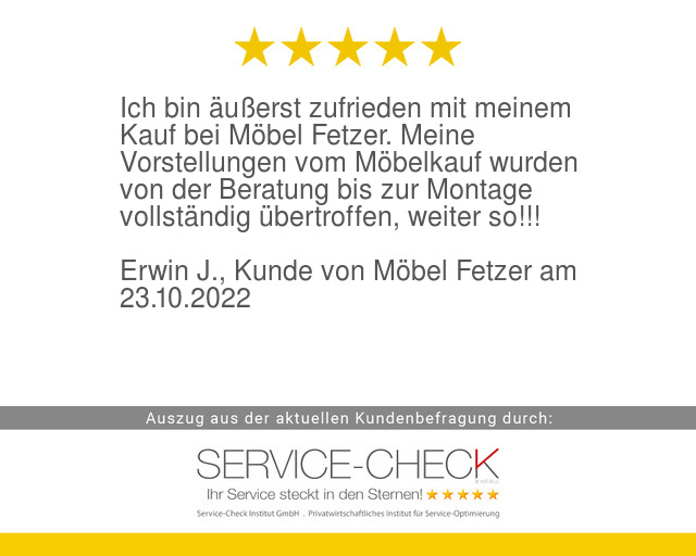 serviceinstitut's tweet image. Aus aktueller #servicecheck #Kundenbefragung von #MoebelFetzer:
service-check.com/bewertungen/ku…