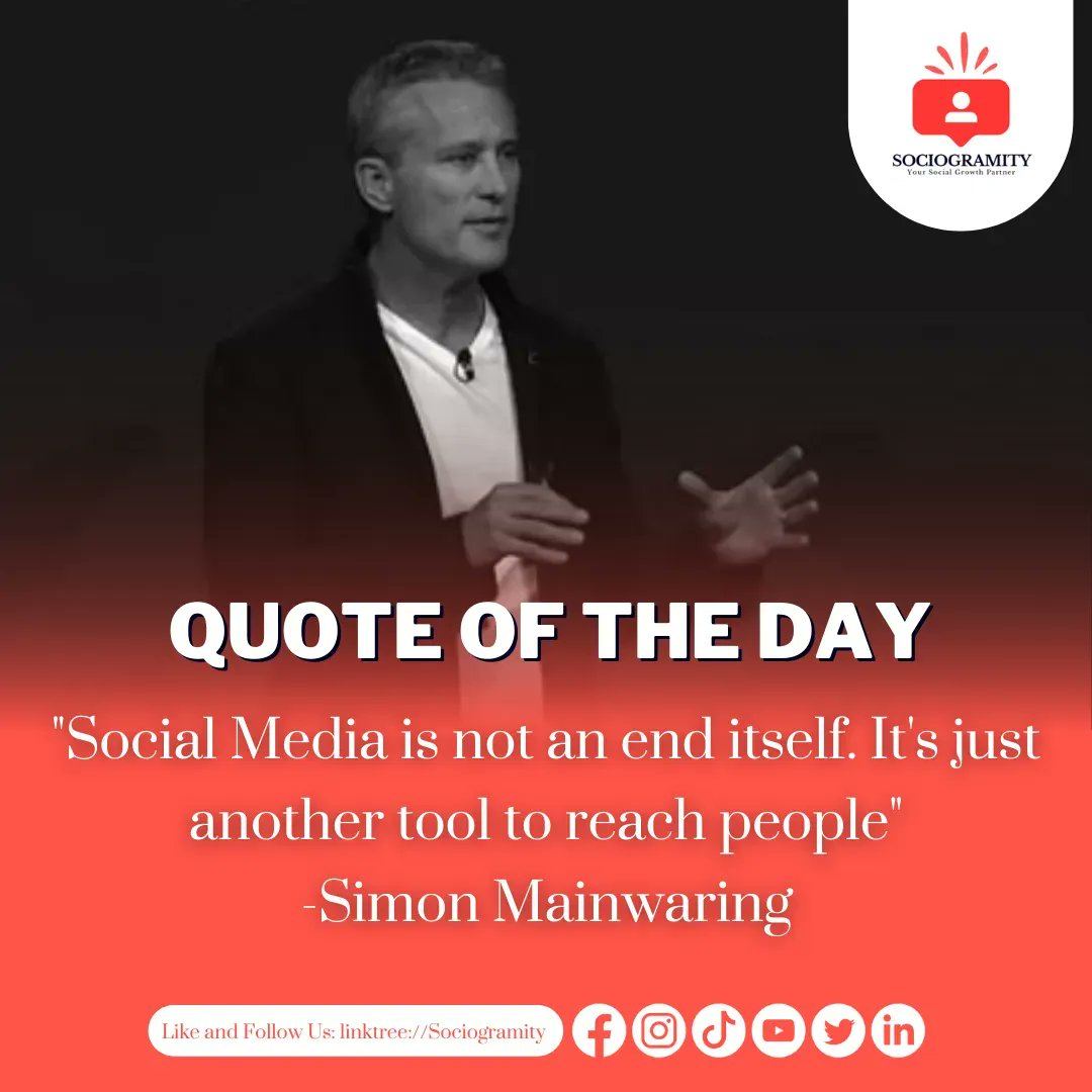 Sociogramity's tweet photo. "𝐒𝐨𝐜𝐢𝐚𝐥 𝐦𝐞𝐝𝐢𝐚 𝐢𝐬 𝐧𝐨𝐭 𝐚𝐧 𝐞𝐧𝐝 𝐢𝐭𝐬𝐞𝐥𝐟. 𝐈𝐭'𝐬 𝐣𝐮𝐬𝐭 𝐚𝐧𝐨𝐭𝐡𝐞𝐫 𝐭𝐨𝐨𝐥  ⚙️ 𝐭𝐨 𝐫𝐞𝐚𝐜𝐡 𝐩𝐞𝐨𝐩𝐥𝐞 🤝🏻  " - 𝐒𝐢𝐦𝐨𝐧 𝐌𝐚𝐢𝐧𝐰𝐚𝐫𝐢𝐧𝐠
You could  check my portfolio here 👉 https://t.co/OphzAsv9Hk  
#sociogramity #freelancerph https://t.co/fIMoxKWEqh