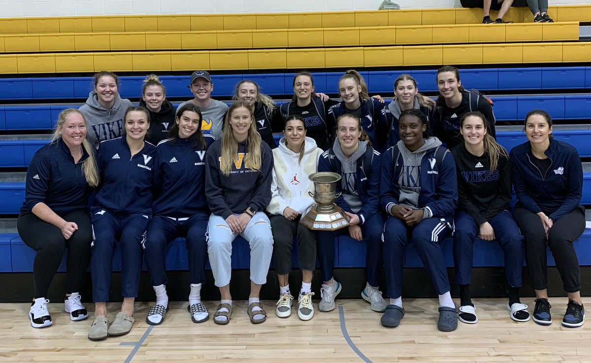 Thankful to have some Vikes family in the stands to cheer on as we beat McMaster in the Darcel Wright tourney final! #vikeforlife