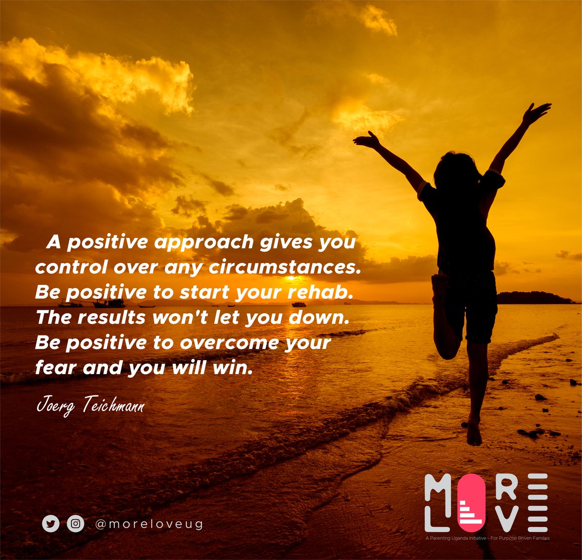 moreloveug's tweet photo. Good morning 💛

Contact More Love Uganda today and start your journey of Love.
#rehabilitation #hope #morelove #addictionrecovery https://t.co/oD3JxZMs6r