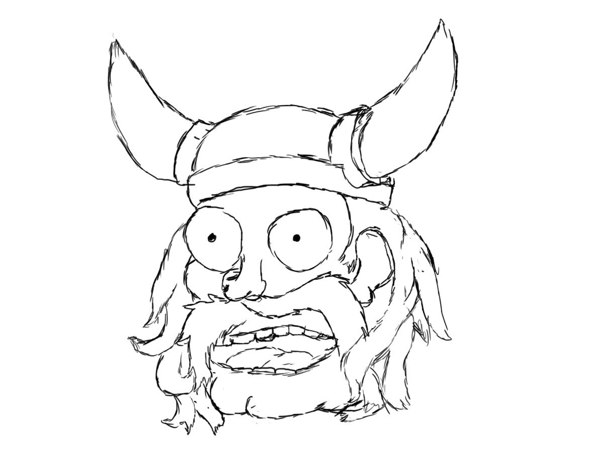 crazyheimdall's tweet photo. All start from this sketch… @midgard_boy https://t.co/QXkeX3PhAU