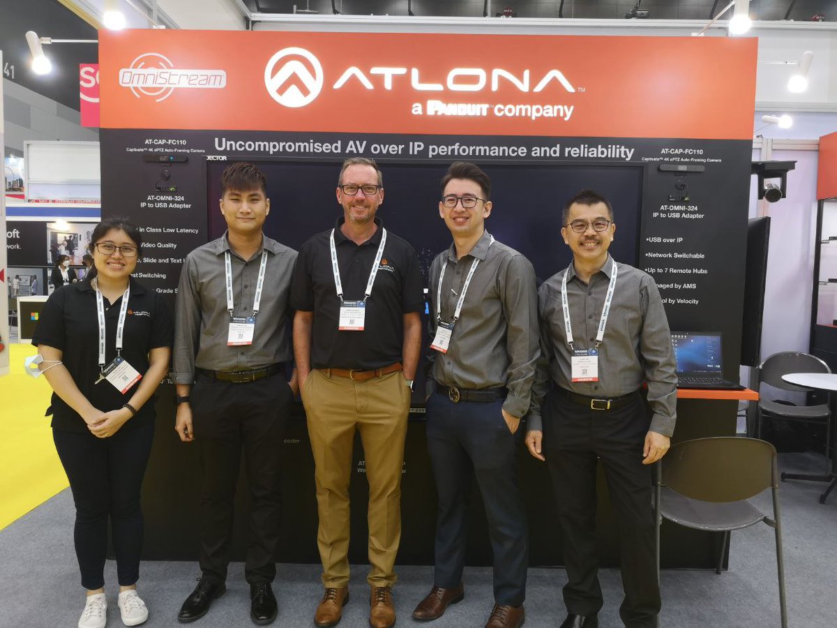 Atlona's tweet image. Thank you all for visiting our booth at the Infocomm SEA 2022! We hope you have gotten more insights into the latest Atlona’s offerings.

Find out how we can help you to connect to your business. Speak to our experts today!

pandu.it/3DJL3ee

#Atlona #Infocommsea