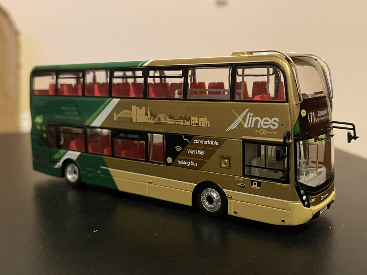 EastMalarkey's tweet image. @gonortheast #Xlines #Northcord UKBUS6530 Alexander Dennis Enviro 400MMC Diecast (X71 Consett) - What excellently detailed model this is, really impressed and it turned up on time ;)
