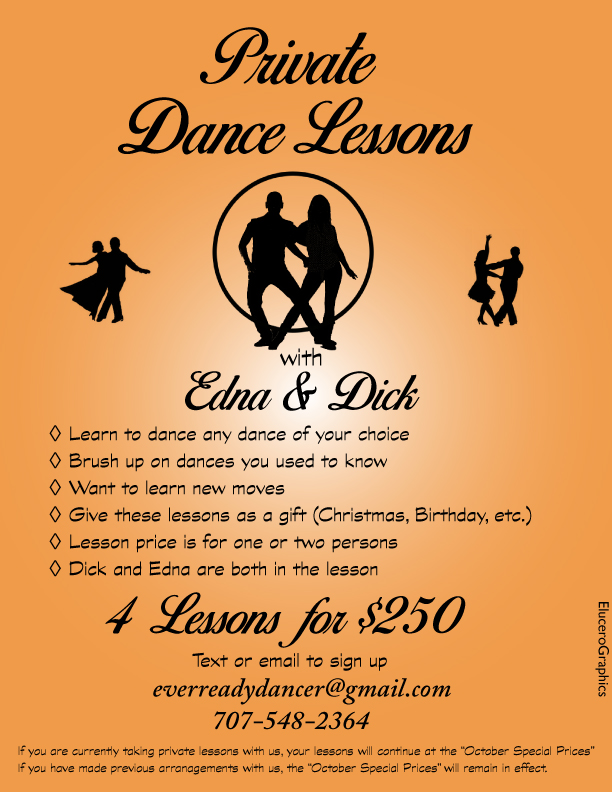 Come Learn to dance with Edna and Dick!
#privatedancelessons #Westcoastswing #dancesantarosa #Ballroomsantarosa
#DickandEdna #Balboasantarosa