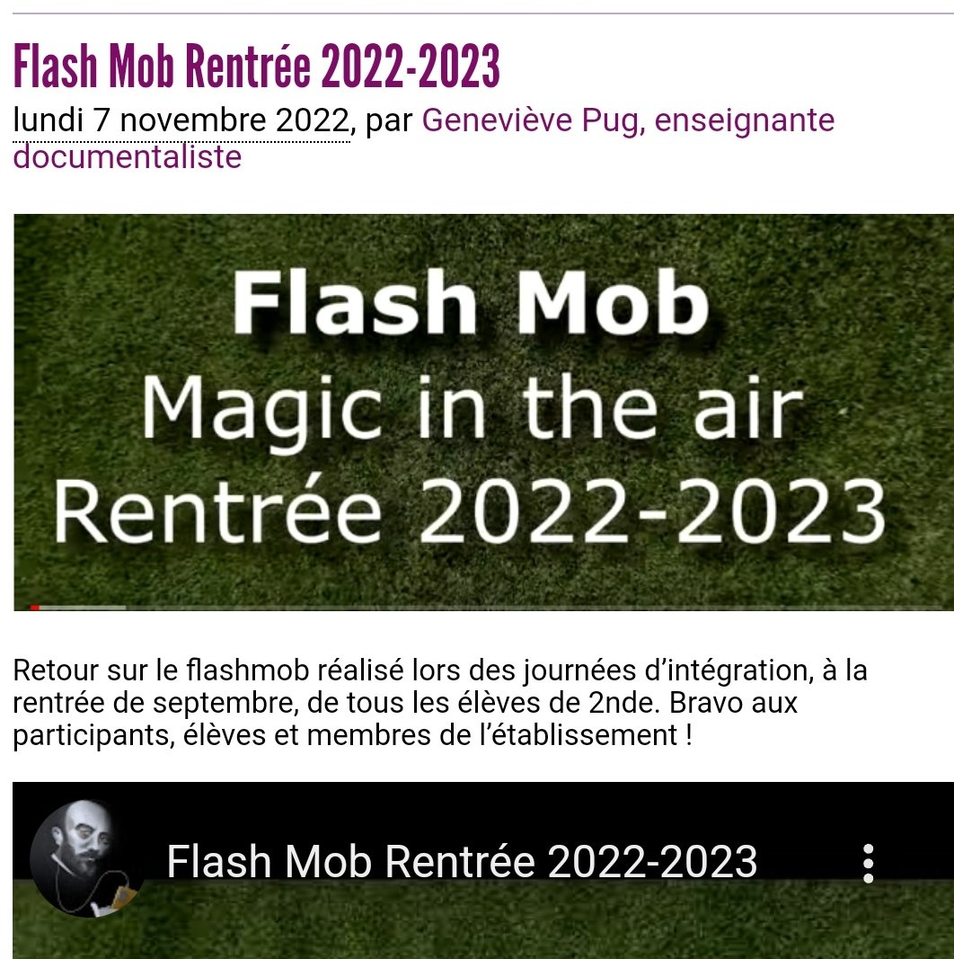 #Flashmob réalisé lors des journées d'intégration des 2ndes Pro, Gé et Tec au #LycéePaulArèneSisteron . Quel dynamisme ! Ça nous promet une belle année 👏👏 
Autorisations de publication signées #RGPD
 👇👇👇
lyc-arene.ac-aix-marseille.fr/spip/spip.php?…