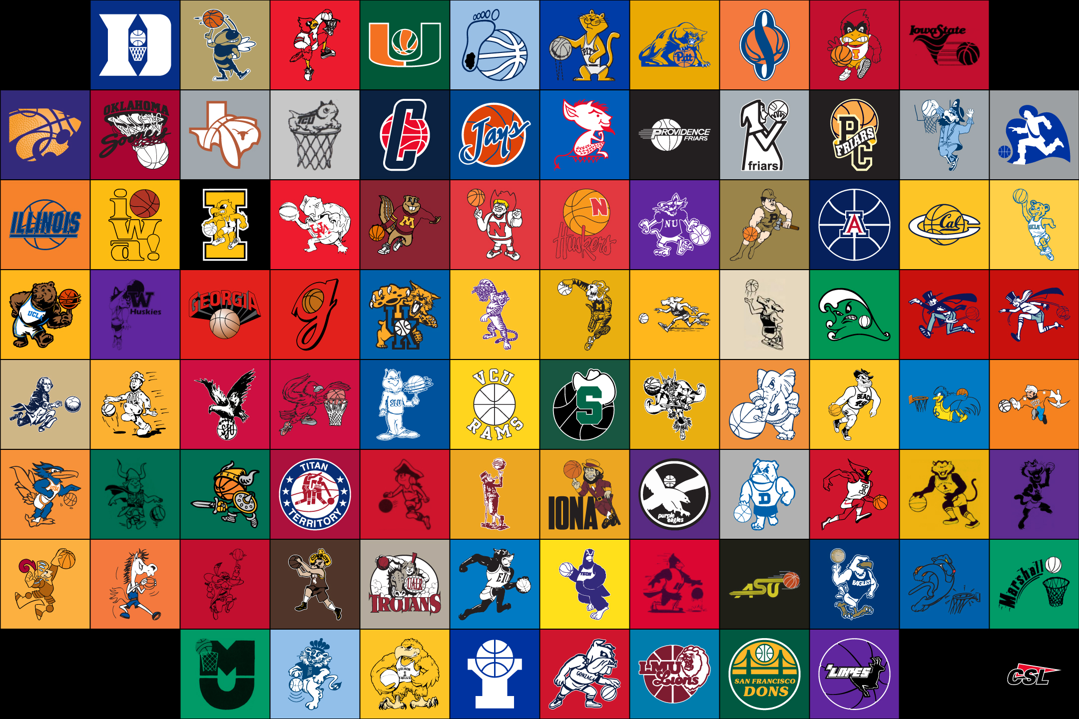 College Basketball Logos And Names