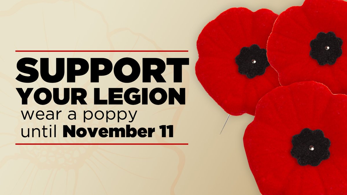 It is #VeteransWeek, and our opportunity to publicly commemorate the sacrifices made by veterans that we honour and respect throughout the year. Wear your poppy in the days leading up to our #RemembranceDay observances, on Friday, November 11th.