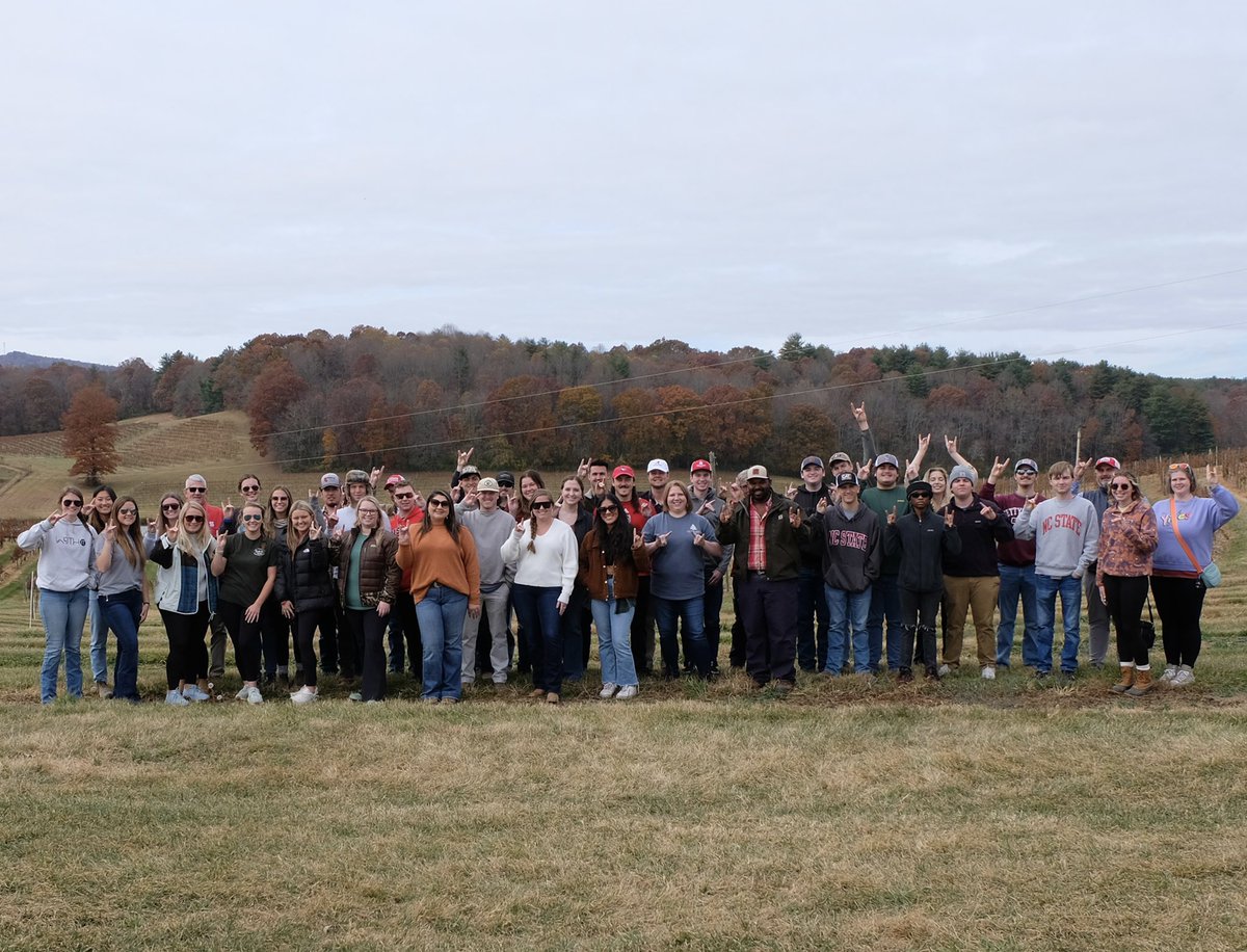 A couple of weeks ago, our ag business students had the opportunity to visit and tour various operations in Western NC! Stops included Armstrong Creek Fish Hatchery, The Historic Orchard at Altapass, Highland Brewing Company, Biltmore and Stamey Farms.