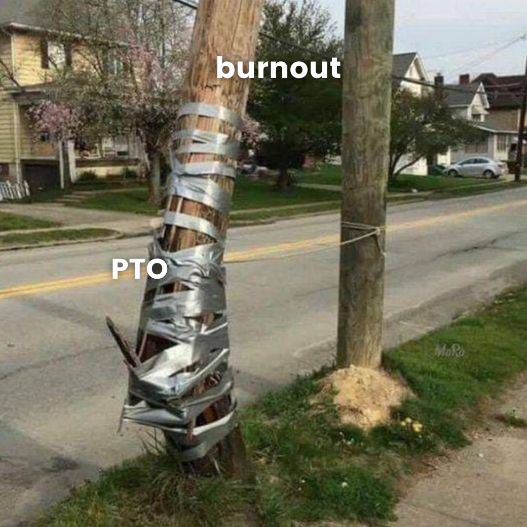 How many dog years will it take before managers stop throwing PTO at #burnout?