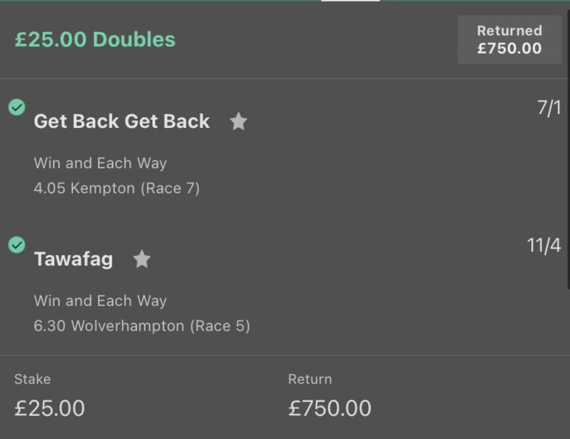 Double lands today. #winners