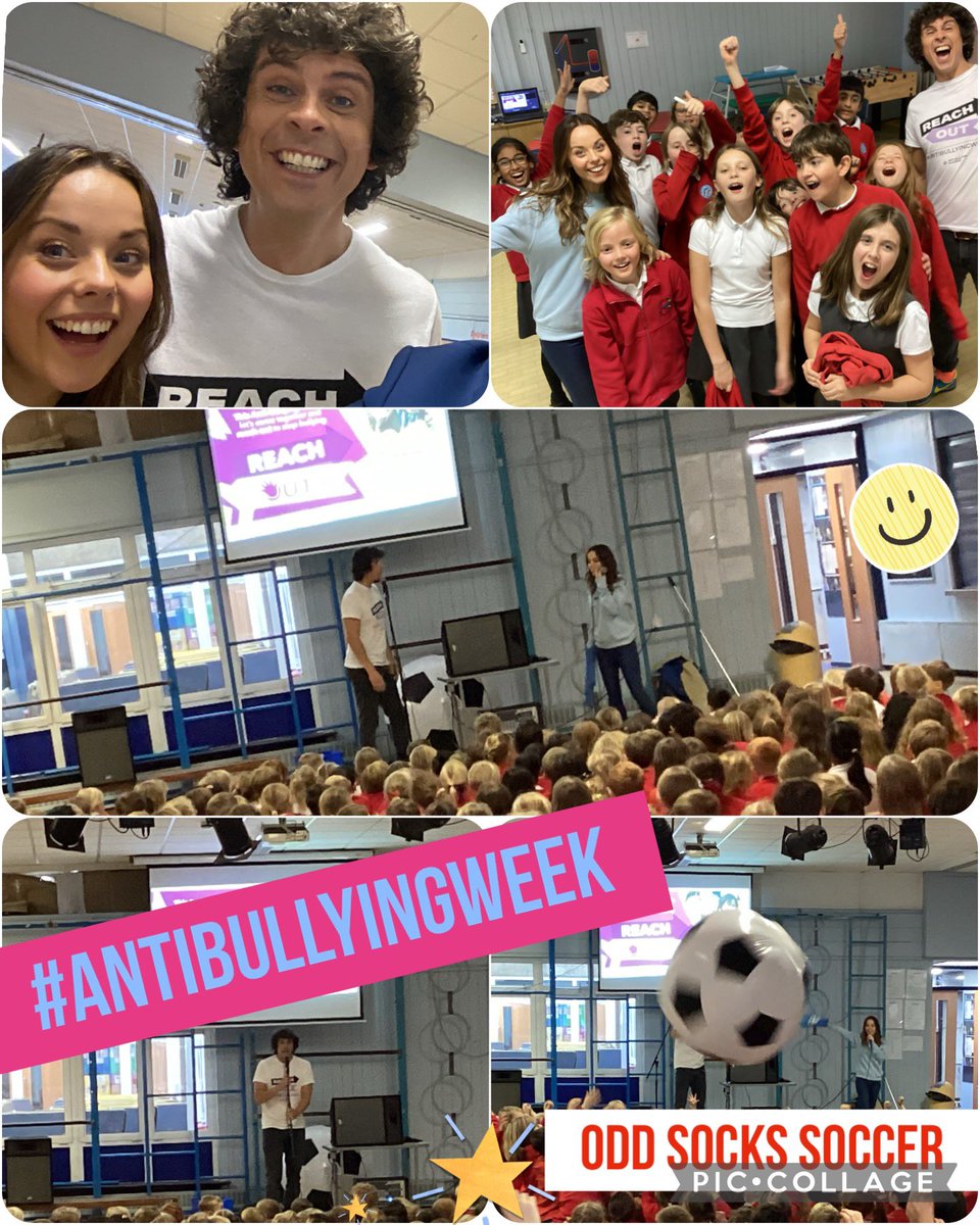 Thank you <a href="/misskingsford/">misskingsford</a> for arranging for <a href="/andyoddsock/">Andy & the Odd Socks</a> &amp; <a href="/EviePickerill/">Evie Pickerill 😊</a> to visit our school. #oddsocks #antibullyingweek #article27 #article2
Andy and Evie were enthusiastic, kind and brilliantly entertaining.
Ready for odd socks day on Mon 14th Nov? 🧦 🧦
WE ARE!
<a href="/BrookburnP/">Brookburn Primary</a>