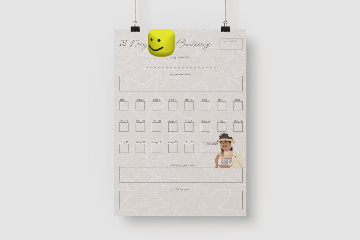 Excited to share the latest addition to my #etsy shop: Digital - Habit tracker printable, habit tracker best present, Robloxs characters game. 12 heetas bundle etsy.me/3zPYOqI #beige #birthday #black #digitaldownload #digitalproducts #digitalprints #ephemera #p