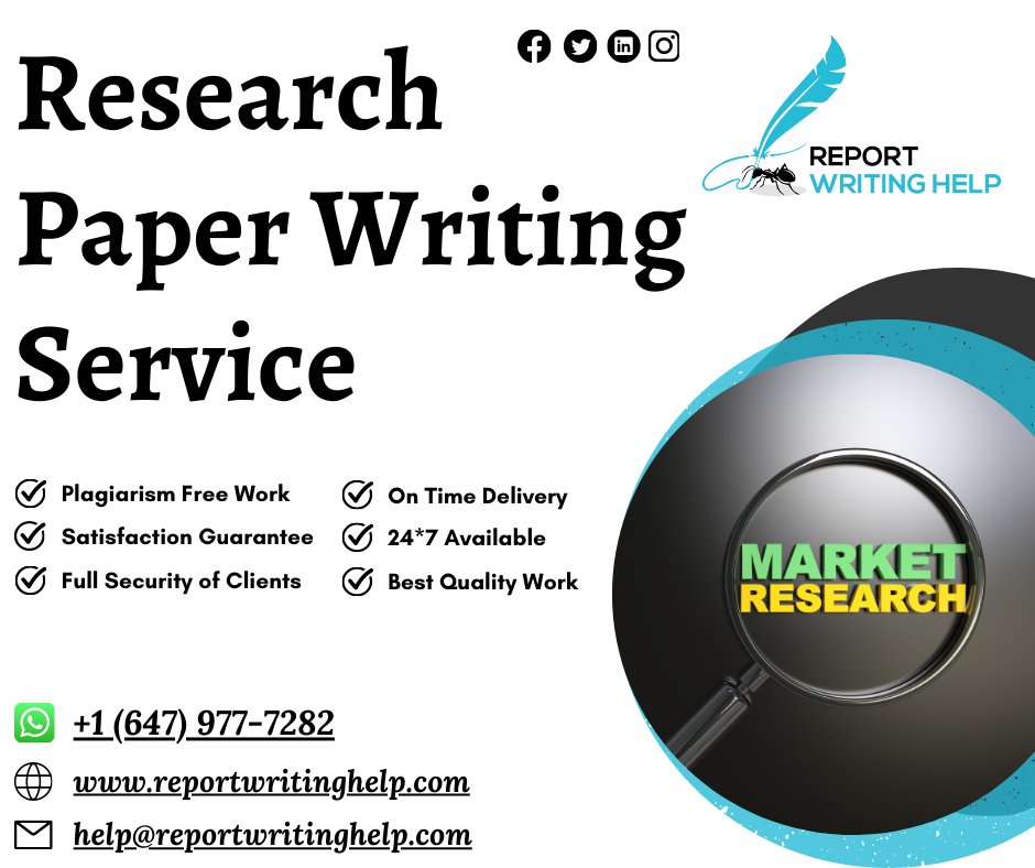 ReportWritingH1's tweet image. Be confident! Because you choose our Research Paper writing services.
Order Now!
#researchpaper #researchpaperwritinghelp #researchassignmenthelp #researchpaperwritingservices #researchpaperwriting #researchassignmentservices #assignmenthelp #assignment #help #reportwritinghelp