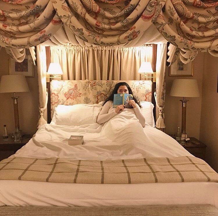 This is how we all wanted to spend a rainy Monday. Well done, Anda Hutchins... you smashed it! Our four-poster beds are guaranteed to banish those start-of-the-week blues.  #ExpectExtraordinary #PeakDistrict