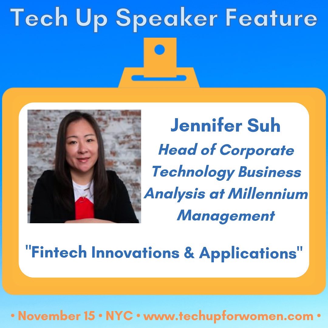 techupforwomen's tweet photo. Announcing our next speakers Amy Weisman, Jennifer Suh, Dana Warren, and Alexandra Petre for our Tech Up For Women NYC Conference! 🎉 Register to hear them speak on “Fintech Innovations &amp; Applications” at https://t.co/6ns4rVMVKK  👩‍💻#techupforwomenconference #womenintech #techup https://t.co/MOIWXy54g2