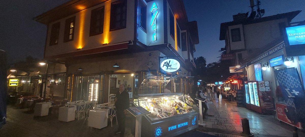 OMK1973's tweet photo. #Ayor fine dining in #Antalya downtown ... one of the best restaurants to have seafood... @turkeytourism @ANTALYABB @AkraHotels @FoodNetwork @JimmysSeafood @foodandwine @jamieoliver @NatGeoTravel @TravelLeisure @travelchannel @TBEXevents @SeafoodWatch https://t.co/cStFaXqNwq