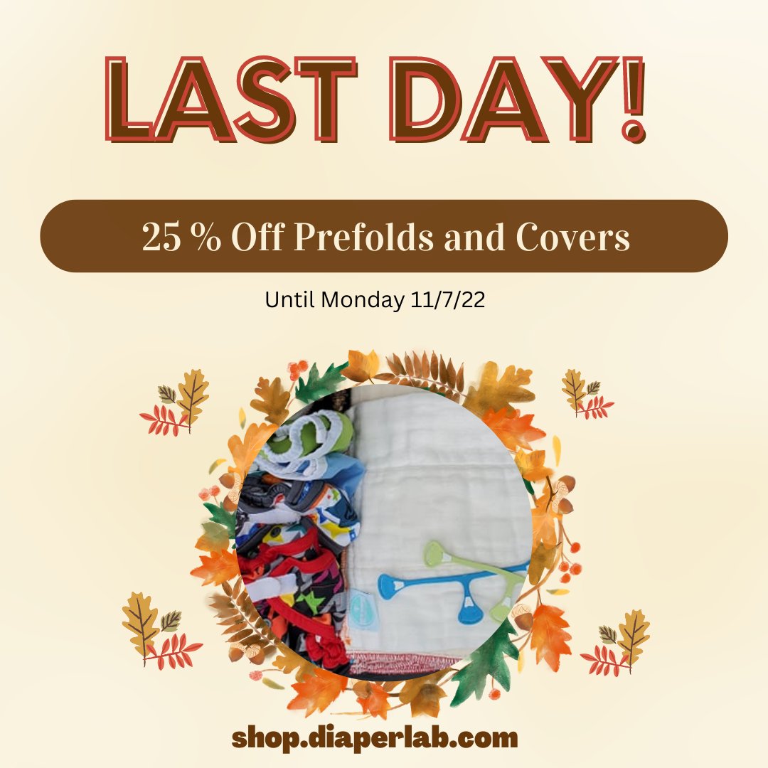 diaperlab's tweet image. LAST DAY for 25% off Prefolds and Covers! - mailchi.mp/97d2b7b4bbb5/2…