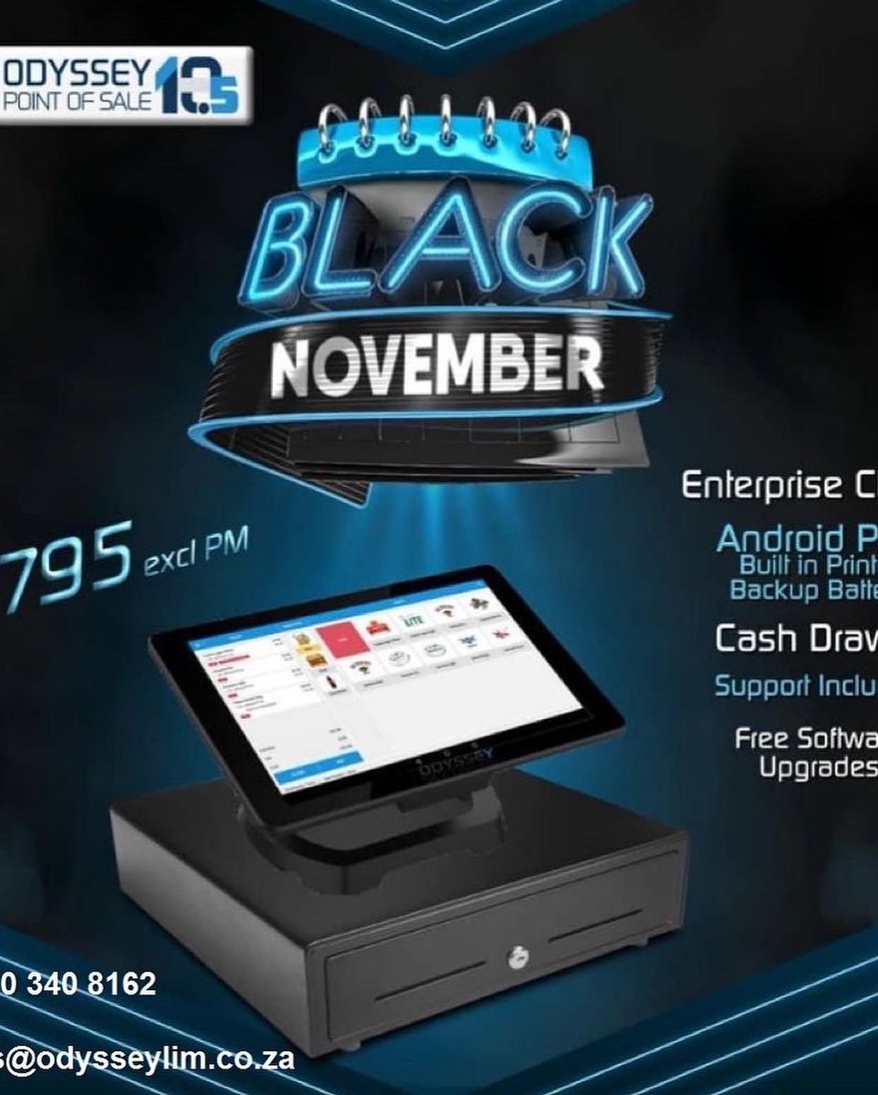 CrusaderTech's tweet photo. Get your point of sale on a monthly rental from as little as R795 per month. For a free demo or quote get in touch with us.

☎️ 0603408162 or 0727314084
📧 jacques@odysseylim.co.za

#odysseylim #OdysseyPOSSoftware #odysseypos #247support #stockcontrol #POS #limpopo https://t.co/lfmIukWd6x
