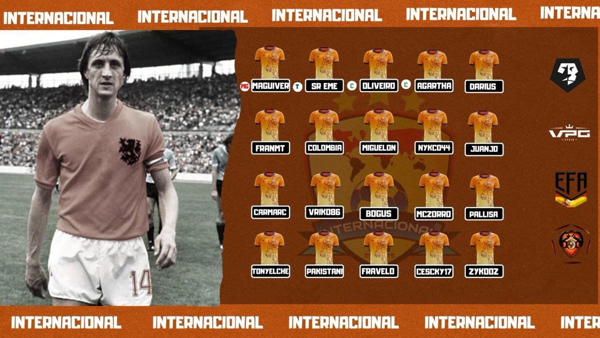 Presentación de la plantilla que lucharán está temporada.
<a href="/VFOspain_ps/">VFOspain PS</a> <a href="/VPG_Spain/">Virtual Pro Gaming España</a> @efaPSNspain @TopVirtuaLeague 
#Internacionalps5fifa23 💪