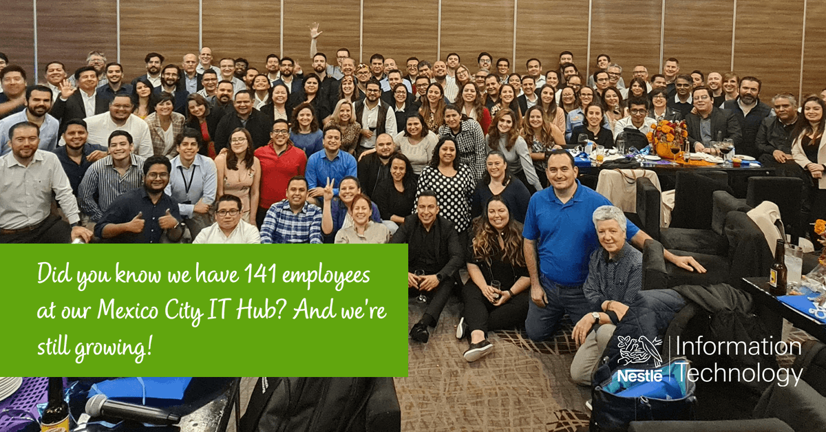 Gathering in person for one of our All Hands at our Mexico City IT Hub gave us all the feels—and quite the lineup of speakers, including our CIO of IT North America &amp; the SVP from Nestlé's global Amazon Team. View our jobs in Mexico City. #ForceForGood bit.ly/3h8M6Nt