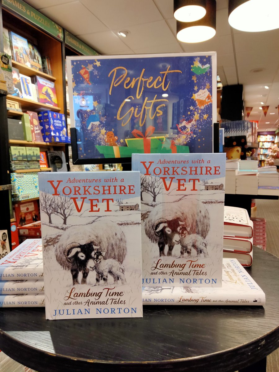 V excited: @julesvet @theyorkshirevet is visiting us to sign his fab new #kidsbook #AdventuresWithAYorkshireVet! Funny & fascinating stories for readers aged 7-12yrs, & a great #XmasGift idea! Call in to meet him Sun 27/11, 2.30pm, or reserve a copy on 01609 761987.