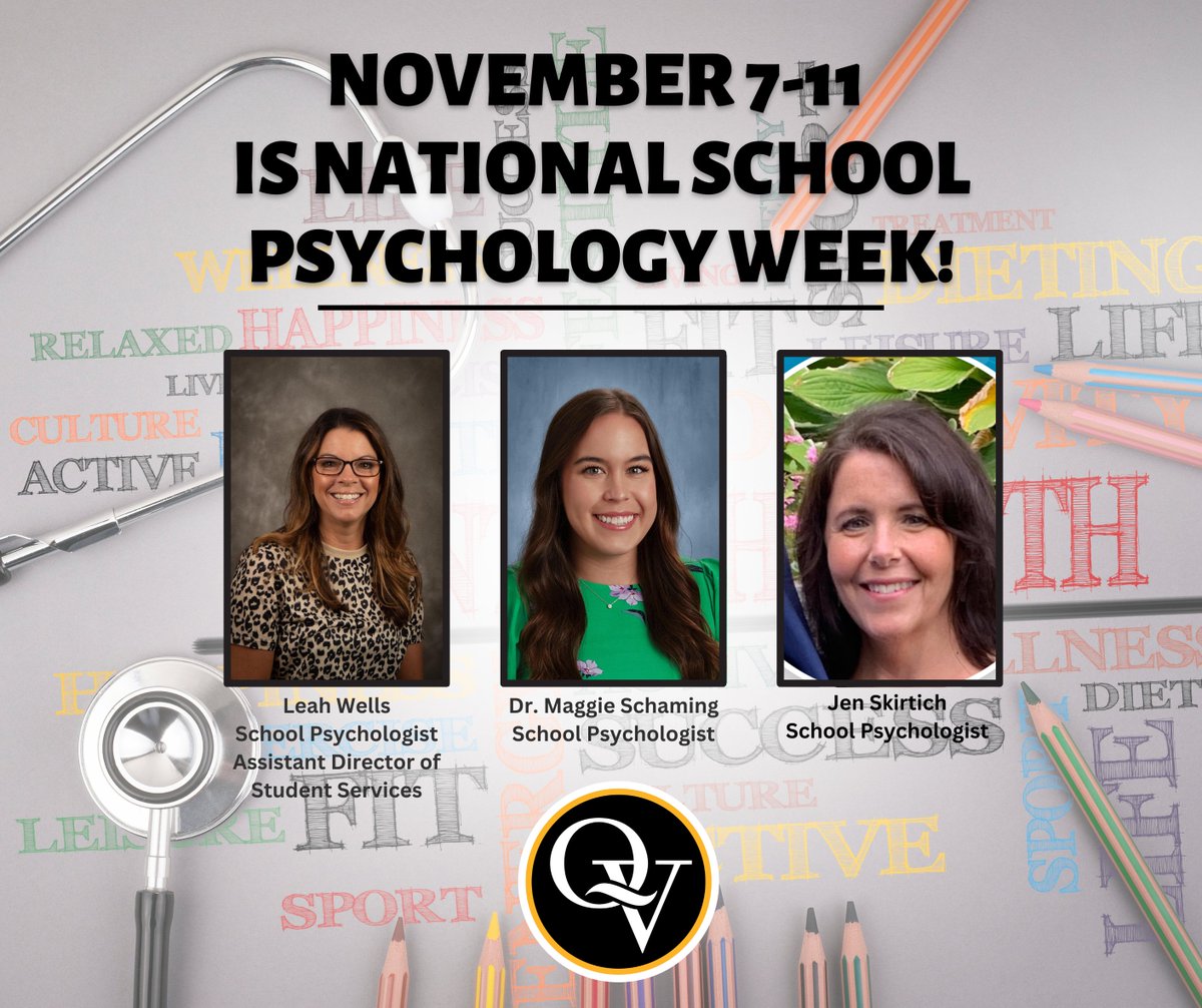 Mike Lewis (@mlewis_qvsd) on Twitter photo A HUGE shout out to our <a href="/quakervalley/">Quaker Valley SD</a> School Psychologists! Leah, Maggie and Jen...thanks for all that you do! #WeAreQV #MikeandthePsychs A HUGE shout out to our <a href="/quakervalley/">Quaker Valley SD</a> School Psychologists! Leah, Maggie and Jen...thanks for all that you do! #WeAreQV #MikeandthePsychs