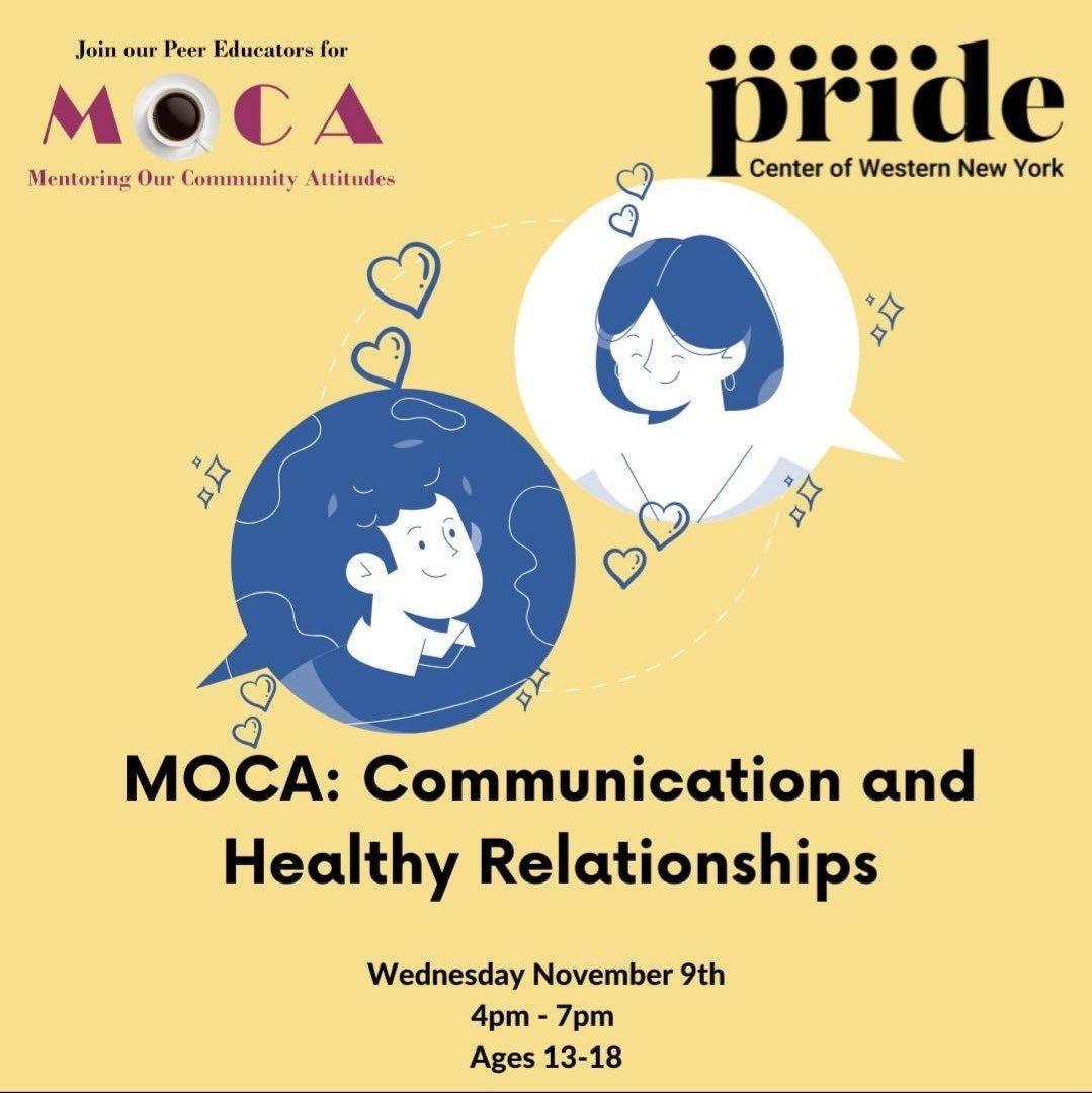 Join us and NACS Health &amp; Wellness’s Peer Educators this Wednesday 11/9 from 4:30pm - 6:00pm to learn about communication and health relationships. Open to youth 13-18. We can’t wait to see you!