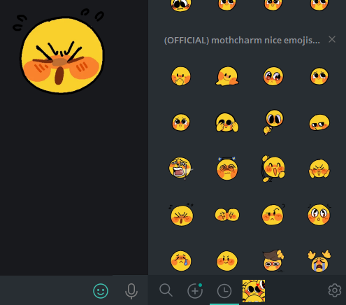 mothcharm's tweet photo. I've added all 47 nice emojis into an official Telegram pack! It will be updated as I make more :) here you go! https://t.co/ARNEubM23Z https://t.co/tehKBNCeMe