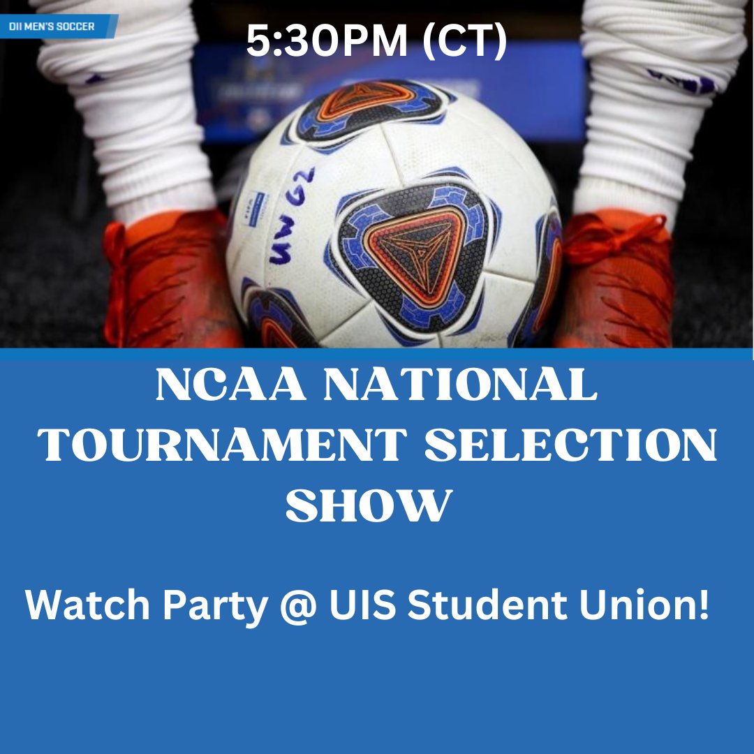 Tune in @ NCAA.com or join your Stars at 5:30PM (CT) at the Student Union to see if we are chosen to compete in the National Tournament!